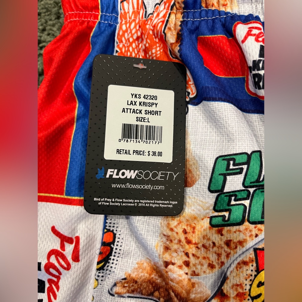 ‼️NEW-Boys Flow Society Lacrosse Shorts-YL - Picture 4 of 10